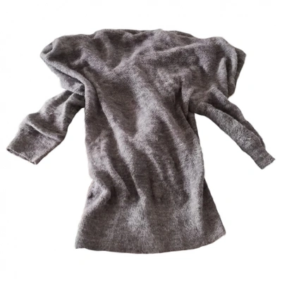 Pre-owned Dries Van Noten Wool Jumper In Grey