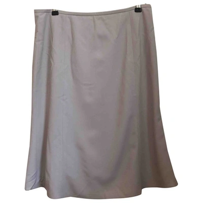 Pre-owned Armani Collezioni Mid-length Skirt In Grey