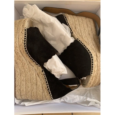 Pre-owned Chloé Black Suede Espadrilles