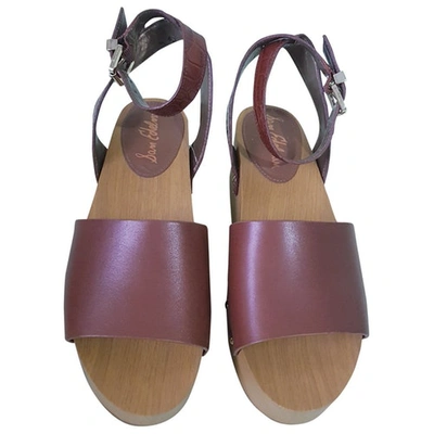 Pre-owned Sam Edelman Leather Sandal In Brown