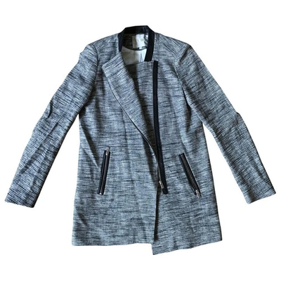 Pre-owned Maje Coat In Grey