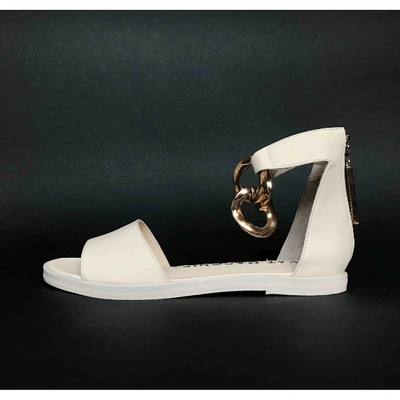 Pre-owned Kat Maconie Leather Sandal In Beige