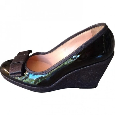 Pre-owned Atelier Mercadal Black Patent Leather Heels