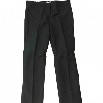 Pre-owned Givenchy Straight Trousers In Navy