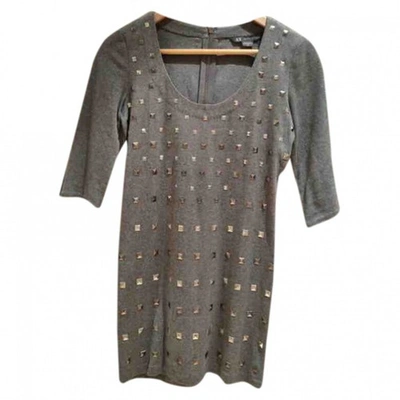 Pre-owned Emporio Armani Wool Dress In Grey