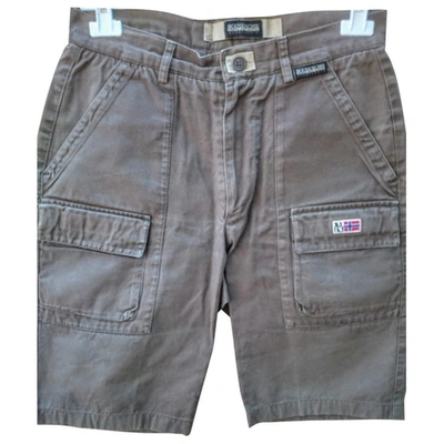 Pre-owned Napapijri Brown Cotton Shorts