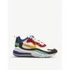 Nike Air Max 270 React Sneakers In Phantom Uni Red