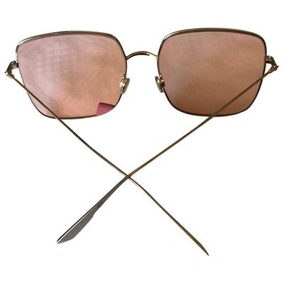 Pre-owned Dior Stellaire 1 Pink Metal Sunglasses