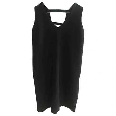 Pre-owned Sandro Mini Dress In Black