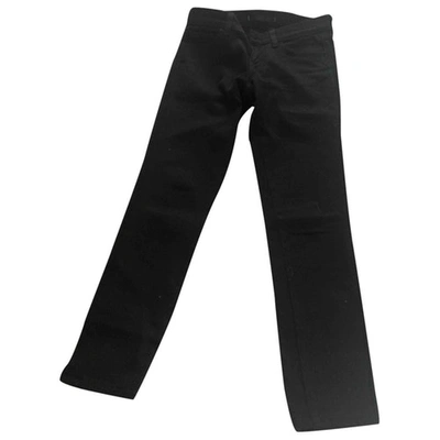 Pre-owned J Brand Straight Jeans In Black