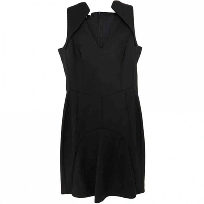 Pre-owned Antonio Berardi Wool Mid-length Dress In Black