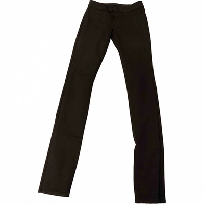 Pre-owned J Brand Brown Spandex Trousers