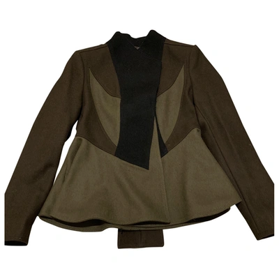 Pre-owned Givenchy Wool Jacket In Khaki