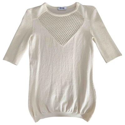 Pre-owned Moschino Cheap And Chic Wool Top In White