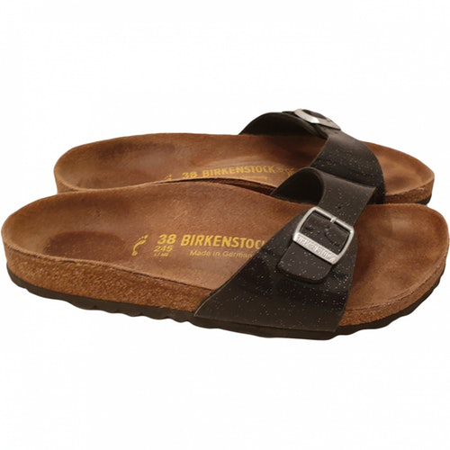 PreOwned Birkenstock Black Rubber Sandals ModeSens