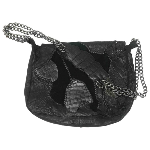 PreOwned Balmain Black Leather Handbag ModeSens