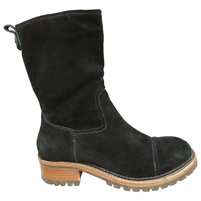 Pre-owned Ash Biker Boots In Black