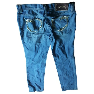Pre-owned Blumarine Straight Jeans In Blue