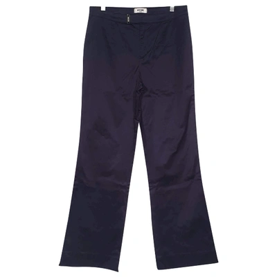 Pre-owned Moschino Cheap And Chic Straight Pants In Blue