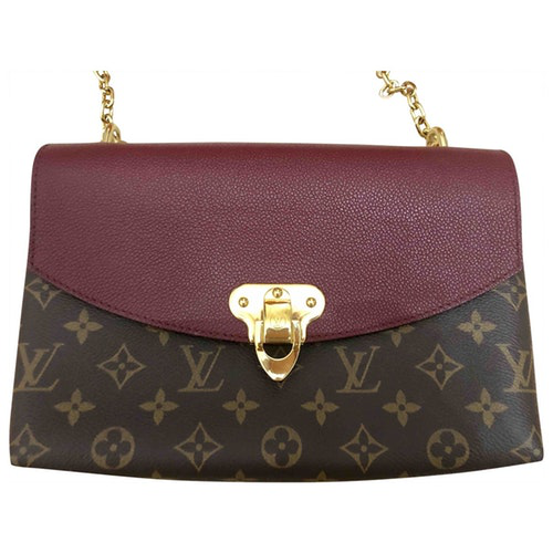 Pre-Owned Louis Vuitton Saint Placide Brown Cloth Handbags | ModeSens