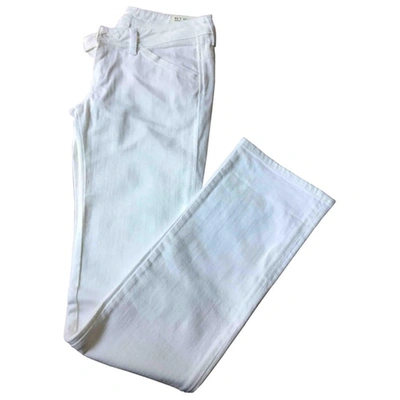 Pre-owned Diesel Straight Jeans In White