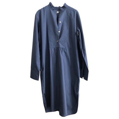Pre-owned Atlantique Ascoli Blue Cotton Dress