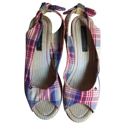 Pre-owned Tommy Hilfiger Cloth Espadrilles In Multicolour