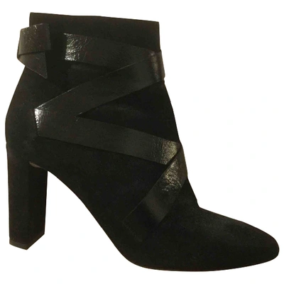 Pre-owned Jimmy Choo Ankle Boots In Black