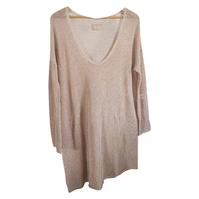 Pre-owned Zadig & Voltaire Mini Dress In Beige