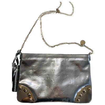 Pre-owned Patrizia Pepe Leather Crossbody Bag In Silver