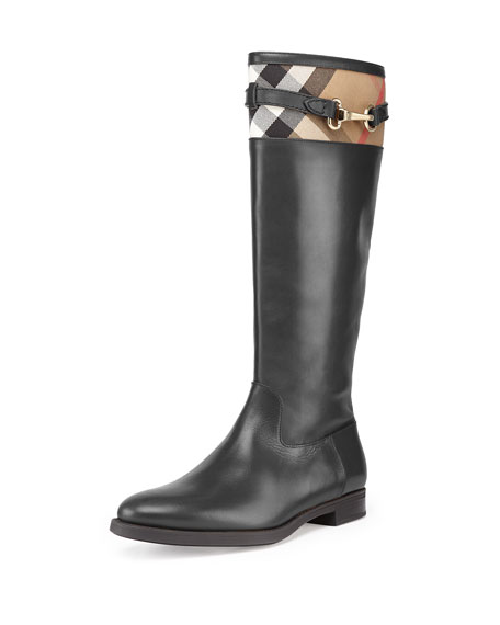 burberry knee high boots