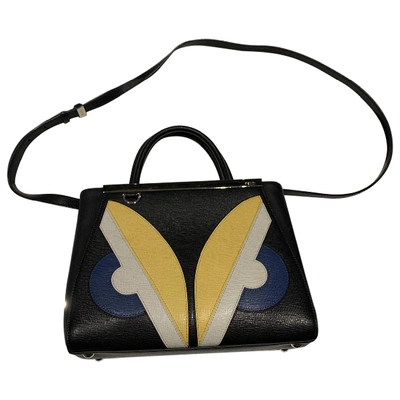 Pre-owned Fendi Leather Handbag In Black