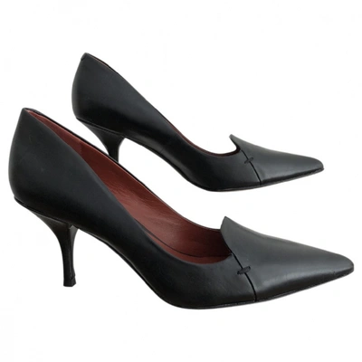 Pre-owned Aerin Black Leather Heels