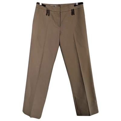 Pre-owned Jil Sander Straight Trousers In Camel