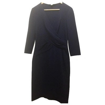 Pre-owned Diane Von Furstenberg Mid-length Dress In Navy