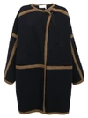 CHLOÉ Chloé Oversized Contrast Trimmed Coat