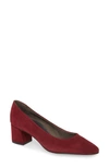 Paul Green Tammy Pump In Berry Suede