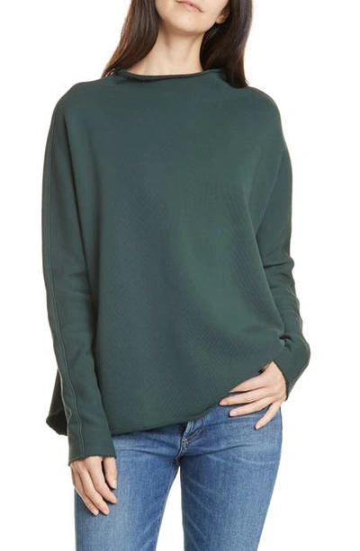 Frank & Eileen Funnel Neck Sweatshirt In British Racing Green