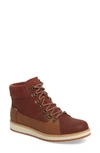 Toms Braune Wasserdichte Leder Und Suede Mesa Stiefel Für Damen - Grösse 42 In Penny Brown Suede/ Leather