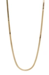 ARGENTO VIVO ARGENTO VIVO HERRINGBONE CHAIN NECKLACE,812899G