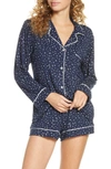 Eberjey Sleep Chic Long Sleeve Pj Set In Es/ Iv