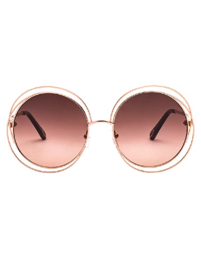 Chloé Sunglasses In Rose Gold