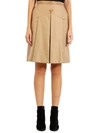 BURBERRY FLARED SKIRT IN WOOL AND SILK,11124789