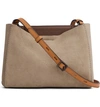 Rag & Bone Passenger Leather Crossbody Bag In Warm Grey
