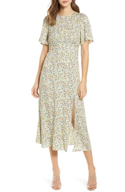 Afrm Janice Midi Dress In Ditsy Spring Floral