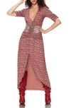 AFRM SUKI FLORAL PRINT RUCHED DRESS,AED019687