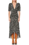 AFRM LOGAN DAISY DITSY PLUNGE NECK DRESS,AED019693