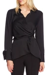 VINCE CAMUTO TWIST FRONT SATIN TOP,9169029
