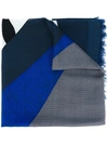 FENDI FENDI BLUE FOULARD,FXS2966X7F0QZ0-MCF UNI