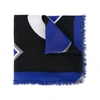 FENDI FENDI MEN'S BLUE SILK FOULARD,FXS296S0TF0EF2-MCF UNI